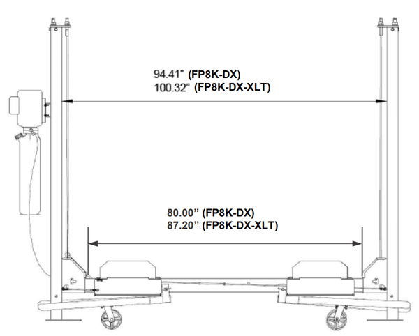 Storage Lift FP8K-DX-XLT Diagram 3